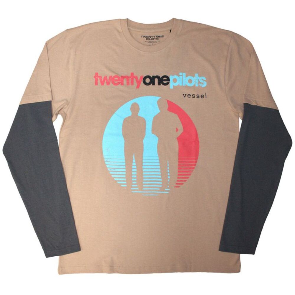Twenty One Pilots Unisex Adult Layered Long-Sleeved T-Shirt / Gray